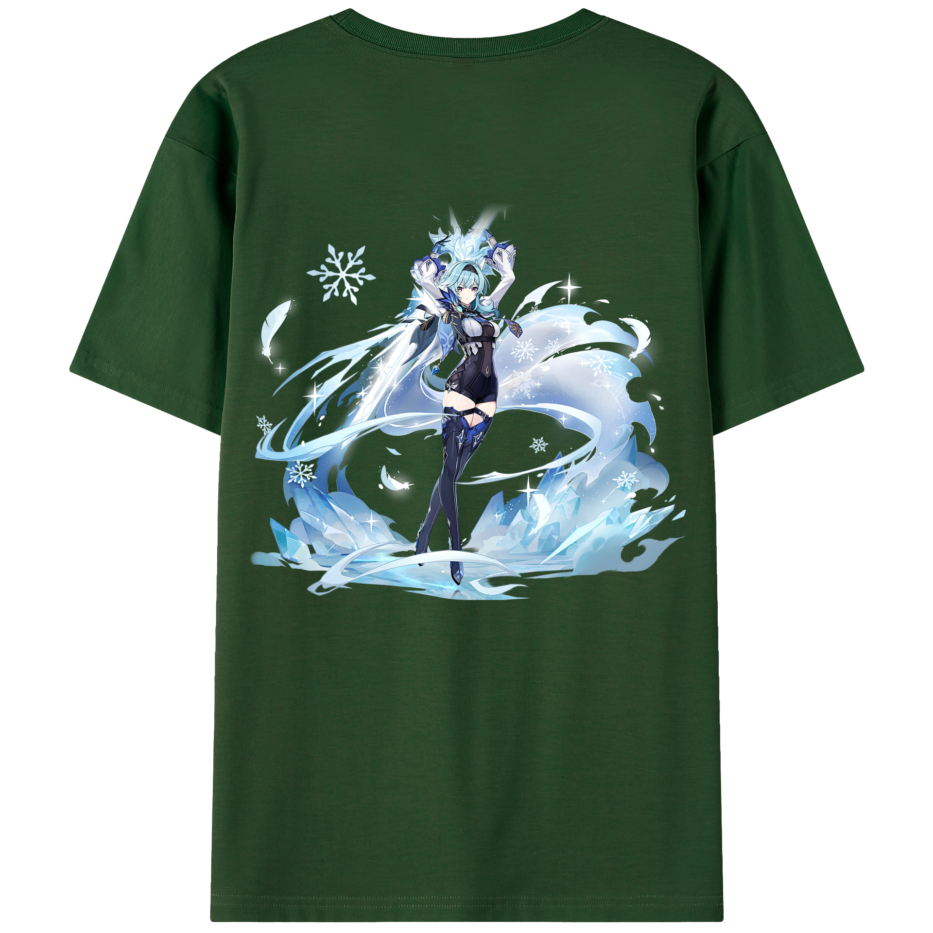 げんし神 优菈 ゆうら genshin Yūra 綿100％半袖Tシャツ（背面プリント）